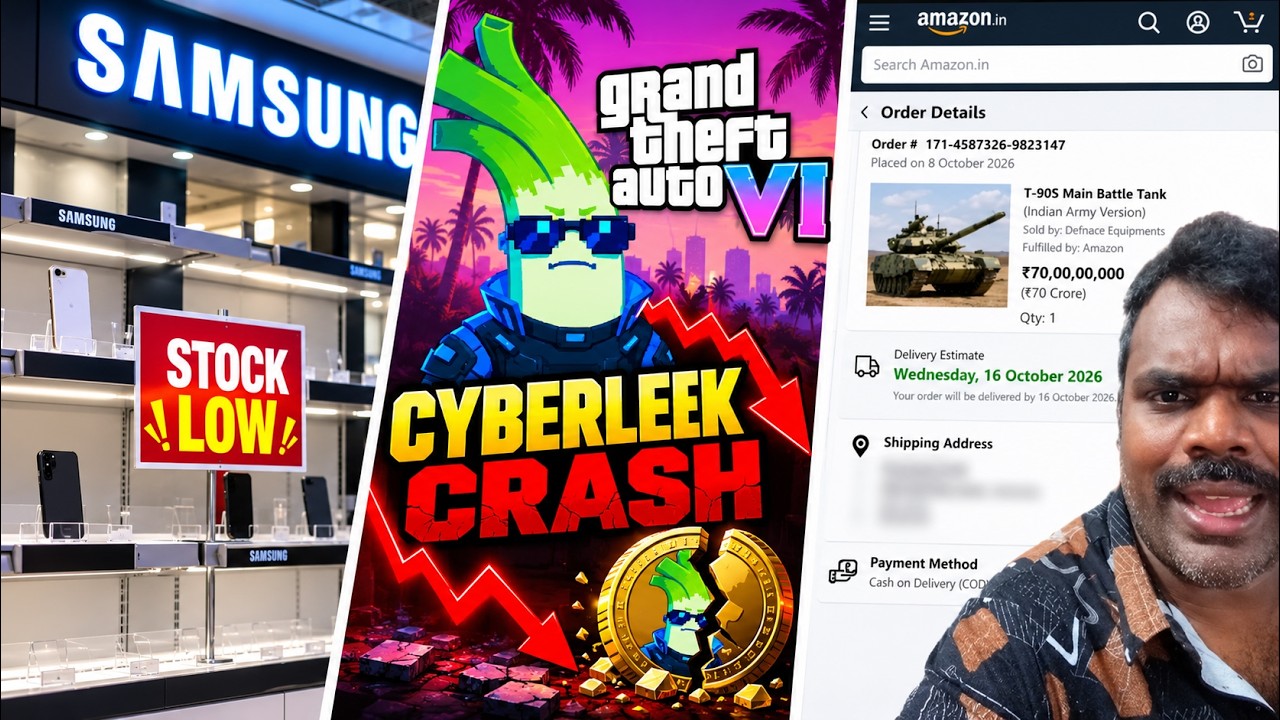 Samsung Retailers Angry, GTA 6 Cyberleek Crash, Tamil Influencer Gets ₹70 Cr Tank Order!