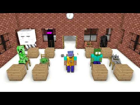 monster school REACTING TO FANS VIDEO PART 1 - Minecraft Animation