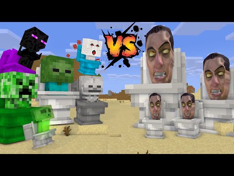 Monster School : BECOME SKIBIDI TOILET  - Minecraft Animation