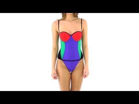 Gottex Olympia Bandeau Molded Cup One Piece | SwimOutlet.com