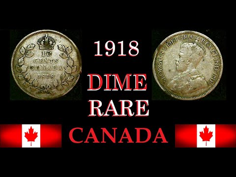 1918 CANADA DIME