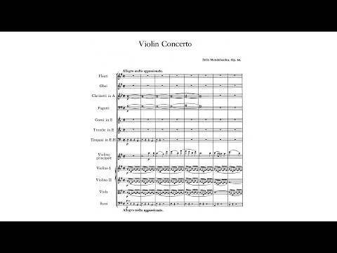 Mendelssohn: Violin Concerto in E minor, Op. 64 (with Score)
