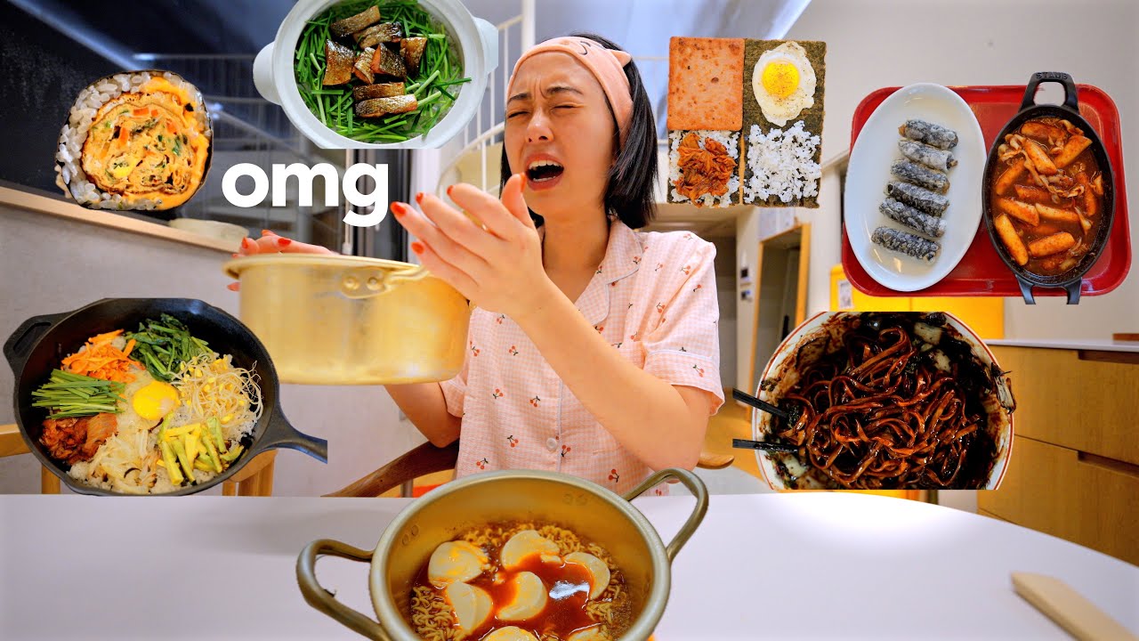 ONLY Cooking KOREAN FOOD for a WEEK