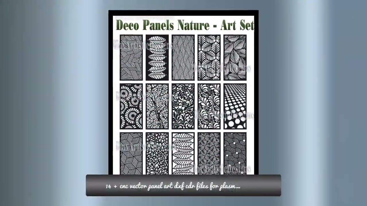 14 + cnc vector panel art dxf cdr files for plasma laser, router cut cnc -Download
