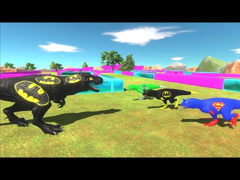 Justice League Carnotaurus Deathrun - Animal Revolt Battle Simulator