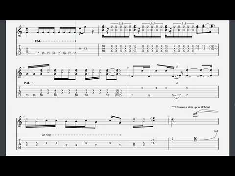 Rocky Theme Gonna Fly Now - Paul Gilbert Guitar Version Tab Transcription