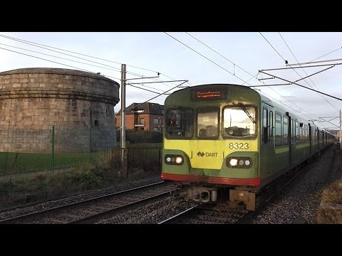 Two Irish Rail 8300 Class Dart Trains - Booterstown, Dublin