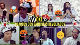 REAÇÕES DOS SANTISTAS REVOLTADOS COM DERROTA DE 1 A 0 PRO VITÓRIA EM CASA -  BRASILEIRÃO 2025