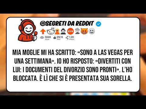MIA MOGLIE MI HA SCRITTO: «SONO A LAS VEGAS PER UNA SETTIMANA»