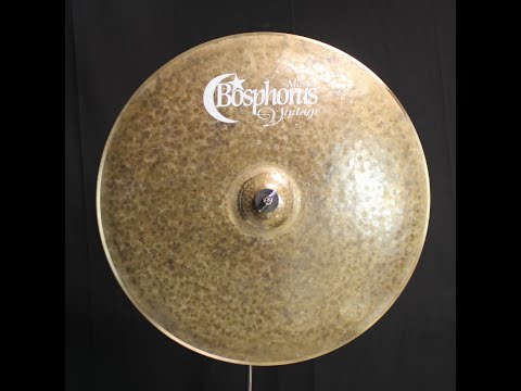 Bosphorus 22" Master Vintage Ride - 2134g (video demo) image 2