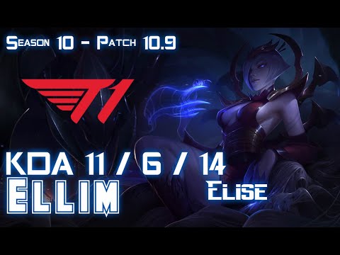 T1 Ellim ELISE vs KAYN Jungle - Patch 10.9 KR Ranked