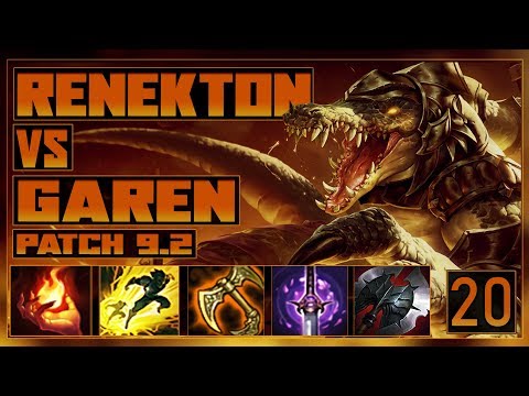 Renekton Vs Garen | Gameplay Commentary #20 [Patch 9.2]