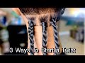 VERY DETAILED How To Start A Senegalese Twist TUTORIAL 3 Different Methods BraidsbyTyTi
