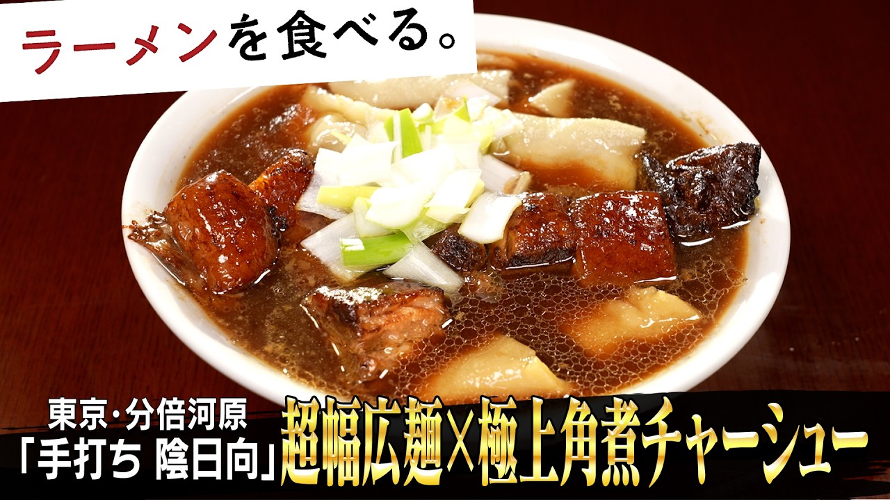 麺４本で１杯！？太さ3.5cm超の圧倒的な幅広麺