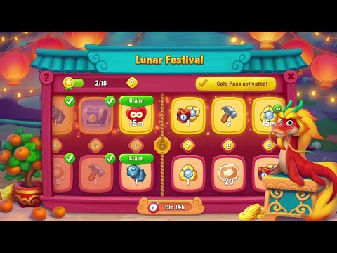 @Fishdom Win Strikes Level 10504 - Hard Level 10511, Lunar Festival Event Level 6 🔓