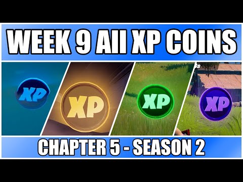 Fortnite - All XP Coins Locations Week 9 Chapter 2 Season 5