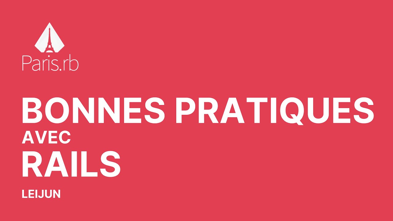 Vignette de la vidéo : Rails Best Practices