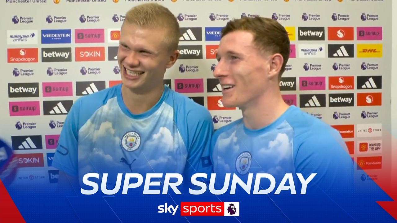 Erling Haaland and Elliot Anderson FULL post match reaction to Manchester derby win!