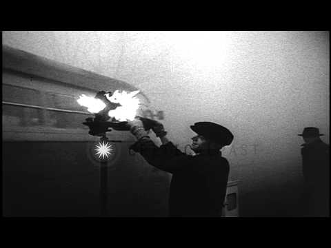 A cover of thick fog engulfs London, Britain. HD Stock Footage