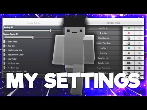 Bibsly - The BEST Minecraft Bedrock PvP CONTROLLER Settings! (PS4/PS5/Xbox/MCPE)