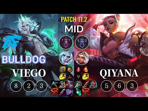 AF.A BuLLDoG Viego vs Qiyana Mid - KR Patch 11.2