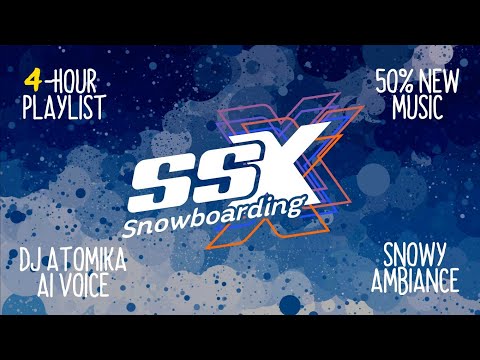 SSX Playlist [Over 4 Hours] [DJ Atomika AI Voice] [Snowy Ambiance]