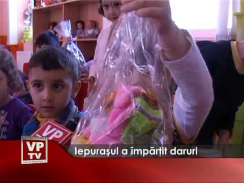 Iepuraşul a împărţit daruri