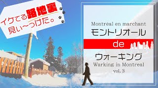 【モントリオール】カナダの真冬　イケてる路地裏見ぃっけた！