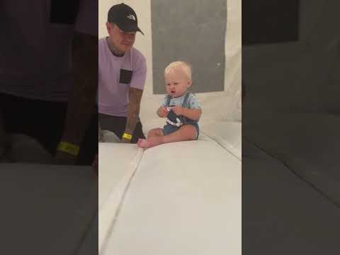 Chester first time on a bouncy castle!