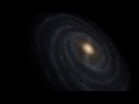 Pluto, Charon, and zoom to Milky Way - 24fps motion blur test (Space Engine)