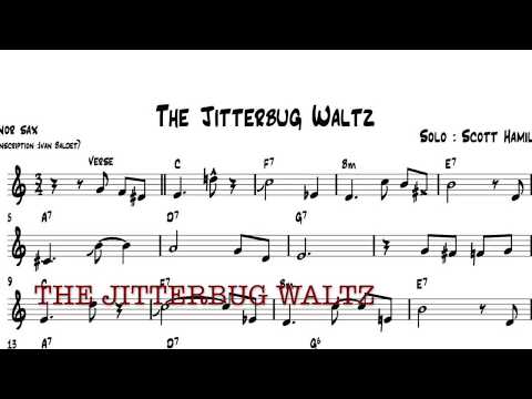 Scott Hamilton plays : The Jitterbug waltz (solo transcription)