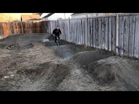 ITS FINISHED! backyard track build PT 2!