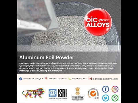 Cracker aluminium powder, grade standard: pyro grade