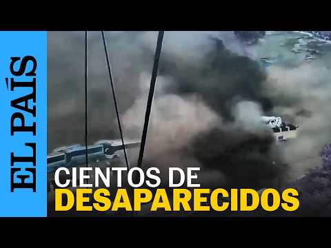 El momento en el que una fuerte riada ha sepultado la frontera entre China y Nepal | EL PAÍS
