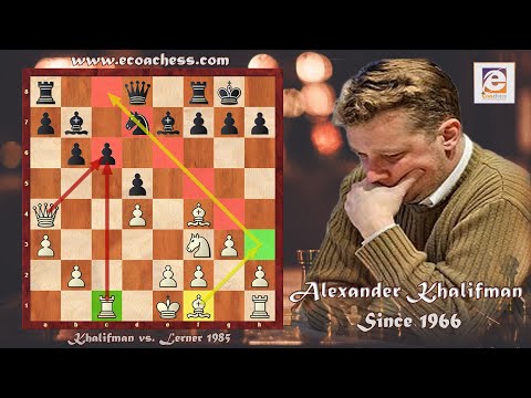 Greatest Chess Positional Play! Khalifman vs. Lerner Moscow 1985