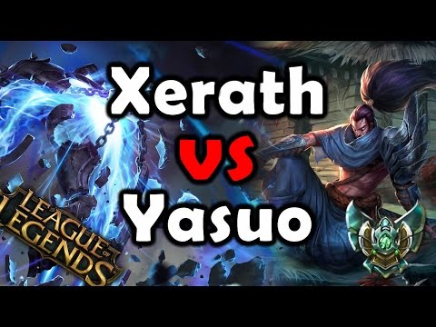 League of Legends - Xerath vs Yasuo Mid Gameplay S5 Ranked Platinum 2015