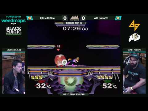 EGtv.R2DLiu (Green Fox) vs. WM | Alex19 (Blue Fox) | SSBM LT16 | FI2