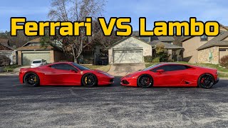 Download the video "Ferrari Owner Reviews a Lamborghini Huracan and thinks it's a piece of..."