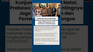 Kunjungi Luhut Saat Natal, Prabowo Tekankan Pentingnya Jaga Kekompakan dan Persatuan Anak Bangsa