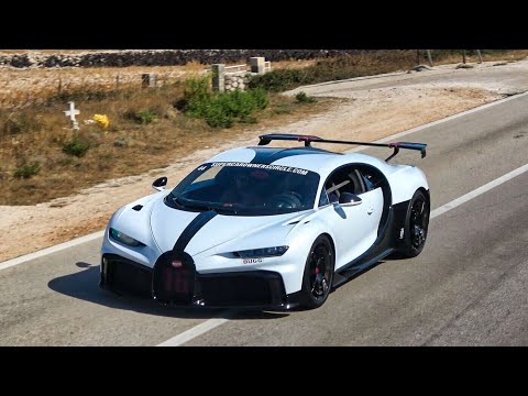 $3.2 Million Bugatti Chiron Pur Sport driving in Croatia | Accelerations & Pure Sound