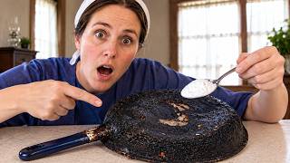 No Trace of Burnt Grease! The Frying Pan Looks Brand New in 30 Minutes