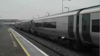 preview picture of video 'ICR 22000 DMU flies through Adamstown on it's way to Heuston station'