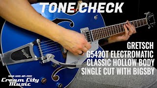 Video thumbnail for TONE CHECK: 2022 Gretsch G5420T Electromatic Classic Guitar Demo by Cream City Music