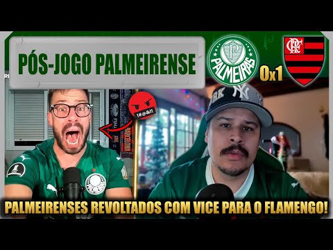 REAÇÕES PALMEIRENSES NO PÓS-JOGO - PALMEIRAS 0x1 FLAMENGO - FLAMENGO TETRACAMPEÃO DA LIBERTADORES