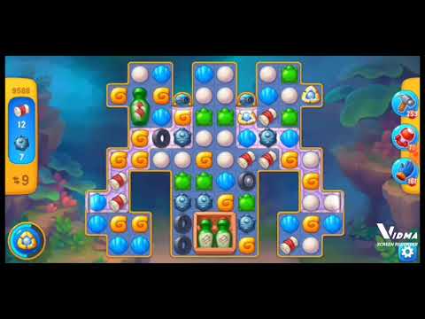 Fishdom. 9588 level no boosters and diamonds. 18 moves