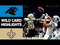 Panthers vs. Saints | NFL Wild Card Game Highlights
