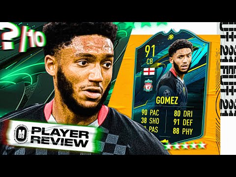 MOMENTS GOMEZ PLAYER REVIEW | 91 MOMENTS JOE GOMEZ REVIEW | FIFA 21 Ultimate Team