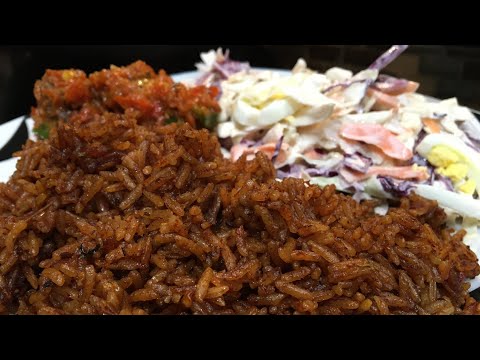 #COOKWITHME | JOLLOF RICE || PEPPERED CHICKEN || COLESLAW #withme