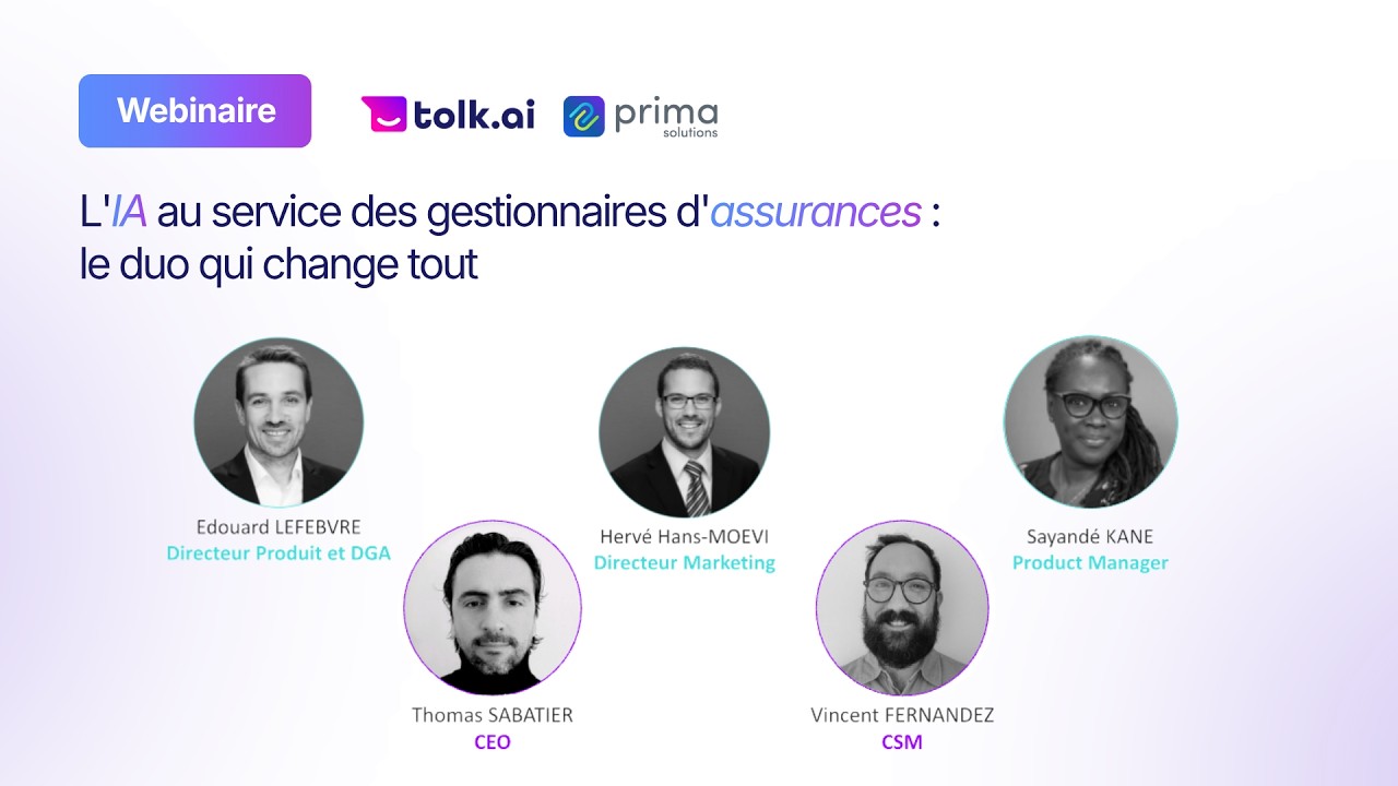Replay du webinaire L'IA au service des gestionnaires d'assurances : le duo qui change tout