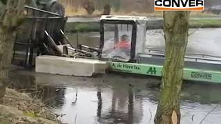 Conver C86s Small scale dredging with a siltpusher